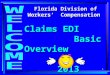 1 Florida Division of Workers’ Compensation Claims EDI Basic Overview 2013