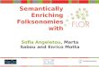 1 Semantically Enriching Folksonomies with Sofia Angeletou, Marta Sabou and Enrico Motta