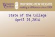 COLLEGE OF EDUCATION & ALLIED PROFESSIONS State of the College April 25,2014
