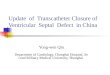Update of Transcatheter Closure of Ventricular Septal Defect in China Yong-wen Qin Department of Cardiology, Changhai Hospital, Second Military Medical