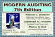 MODERN AUDITING 7th Edition William C. Boynton California Polytechnic State University at San Luis Obispo Raymond N. Johnson Portland State University