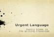 Urgent Language Poetry Slams in the Writing Classroom