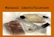 Mineral Identification. Objective 3 Define chemical and physical properties of minerals to include luster, hardness, cleavage, fracture, streak, color,