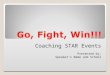 Coaching STAR Events Presented by: Speaker’s Name and School