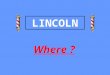 LINCOLN Where ? 3,400 Sq. Mls. County Population (2001) - 1.29 Million City Population (2004) - 86,000 Catchment Population - 100,0007.5% * Lincoln