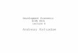 Development Economics ECON 4915 Lecture 6 Andreas Kotsadam
