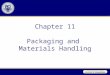 Chapter 11 Packaging and Materials Handling. Learning Objectives To know how product features affect packaging and materials handling To familiarize you