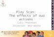 Play Scan: The effects of our actions Lucy Thornton Director: Woz’obona