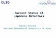 CLIO Current Status of Japanese Detectors Daisuke Tatsumi National Astronomical Observatory of Japan