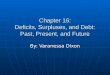 Chapter 16: Deficits, Surpluses, and Debt: Past, Present, and Future By: Varanessa Dixon