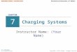 Copyright © 2014 Delmar, Cengage Learning Charging Systems Instructor Name: (Your Name) 7 CHAPTER
