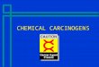 CHEMICAL CARCINOGENS CHEMICAL CARCINOGENS. What is a Chemical Carcinogen?  Any chemical compound which has been shown to cause cancer in humans or in