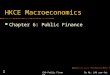 CH6-Public FinanceBy Mr. LAU san-fat 1 HKCE Macroeconomics Chapter 6: Public Finance