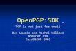 OpenPGP:SDK “PGP is not just for email” Ben Laurie and Rachel Willmer Nominet Ltd EuroOSCON 2005