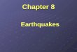 Chapter 8 Earthquakes The New Madrid Earthquakes Eyewitnesses to the 1811-1812 earthquakes in New Madrid, Missouri, reported seeing bright flashes of