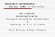 RESEARCH GOVERNANCE SOCIAL CARE in Barnsley OUR LEARNING EXPERIENCES/GUIDE Research Governance Social Care & Barnsley (R & D) Alliance Mick Stanley & Mike