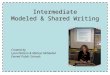 Intermediate Modeled & Shared Writing Created by Lynn Watson & Melissa McMullen Everett Public Schools