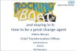 How to be a great change agent Helen Bevan Chief Transformation Officer @HelenBevan #SHCR #CANsurgery and staying in it: