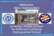 Welcome New Highlanders to Hewes Middle School! An AVID and California Distinguished School 1