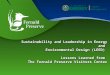 Sustainability and Leadership in Energy and Environmental Design (LEED) Lessons Learned from The Fernald Preserve Visitors Center