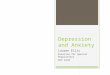 Depression and Anxiety Lauren Ellis Exercise for Special Populations PEP 4370