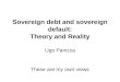 Sovereign debt and sovereign default: Theory and Reality Ugo Panizza These are my own views