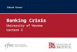 Edmund Cannon Banking Crisis University of Verona Lecture 2
