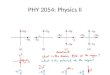 PHY 2054: Physics II. Calculate the Electric Field at P Calculate the el. potential at P