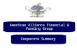 American Alliance Financial & Funding Group Corporate Summary