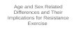 Age and Sex Related Differences and Their Implications for Resistance Exercise
