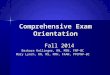 Comprehensive Exam Orientation Fall 2014 Fall 2014 Barbara Hollinger, Barbara Hollinger, RN, MSN, FNP-BC Mary Lynch, RN, MS, MPH, FAAN, PPCPNP-BC