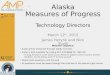 Alaska Measures of Progress Technology Directors March 12 th, 2015 James Herynk and Nick Studt Webinar Logistics: Audio will be streamed through Adobe