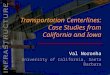 Val Noronha University of California, Santa Barbara Transportation Centerlines: Case Studies from California and Iowa