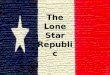 The Lone Star Republic. Houston Forms a Government (1836) Sam Houston was elected as the first president of Texas and Mirabeau Lamar as the vice president