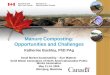 Manure Composting: Opportunities and Challenges Katherine Buckley, PhD PAg Small Market Sustainability – Size Matters! Solid Waste Association of North