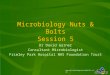 Www.microbiologynutsandbolts.co.uk Microbiology Nuts & Bolts Session 5 Dr David Garner Consultant Microbiologist Frimley Park Hospital NHS Foundation Trust