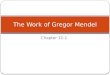 Chapter 11-1 The Work of Gregor Mendel Set up Cornell Notes 11-1 The Work of Gregor Mendel
