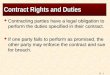 15 - 1 Contract Rights and Duties  Contracting parties have a legal obligation to perform the duties specified in their contract.  If one party fails