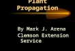 Plant Propagation By Mark J. Arena Clemson Extension Service