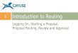 Logging On, Starting a Proposal, Proposal Routing, Review and Approval Introduction to Routing 1