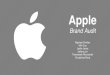 Apple Brand Audit Raphael Chellan Min Guo Leslie Jones Jialiang Lin Thantavanh Mounarath Sungdong Song