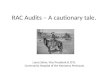RAC Audits – A cautionary tale. Laura Zehm, Vice President & CFO, Community Hospital of the Monterey Peninsula