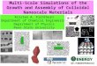 Multi-Scale Simulations of the Growth and Assembly of Colloidal Nanoscale Materials Kristen A. Fichthorn Department of Chemical Engineering Department