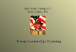 Boy Scout Troop 272 Rose Valley, PA Troop Leadership Training
