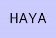 HAYA. The Prophet (pbuh) said: “Every religion has an innate character. The character of Islam is Haya” (Abu Dawud)