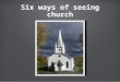 Six ways of seeing church. Avery dulles son of Secretary of State John Foster Dulles (whom the Dulles airport is named after) Jesuit priest, theologian