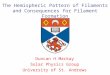 The Hemispheric Pattern of Filaments and Consequences for Filament Formation Duncan H Mackay Solar Physics Group University of St. Andrews