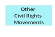 Other Civil Rights Movements. The Women’s Movement Feminism