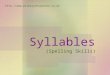 Syllables (Spelling Skills) 