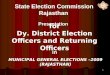 1 State Election Commission Rajasthan Presentation for Dy. District Election Officers and Returning Officers in MUNICIPAL GENERAL ELECTIONS –2009 (RAJASTHAN)